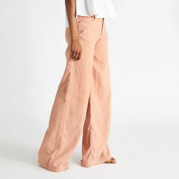 Etica Denim Devon Wide Leg Pant in Coffee - Picture 5 of 5